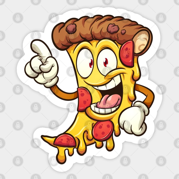 Happy Pepperoni Pizza Sticker by memoangeles